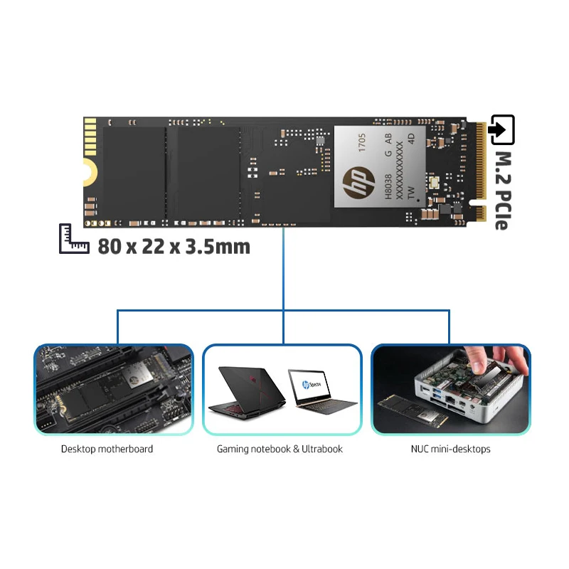  HP ssd m2 M.2 256 GB 512 GB 1 T PCIe 31X4 Nvme 3D TLC NAND interior sólida unidad de estado Max 320