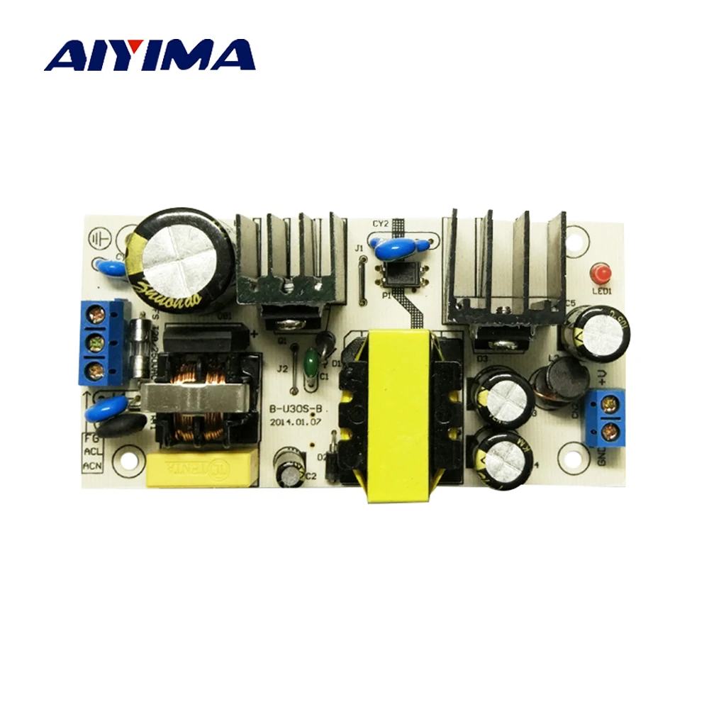 

Aiyima 2017 New Product AC-DC Power Supply Module Dual Input AC85-265V/DC100-370V to DC12V 3A Switching Power Supply Board