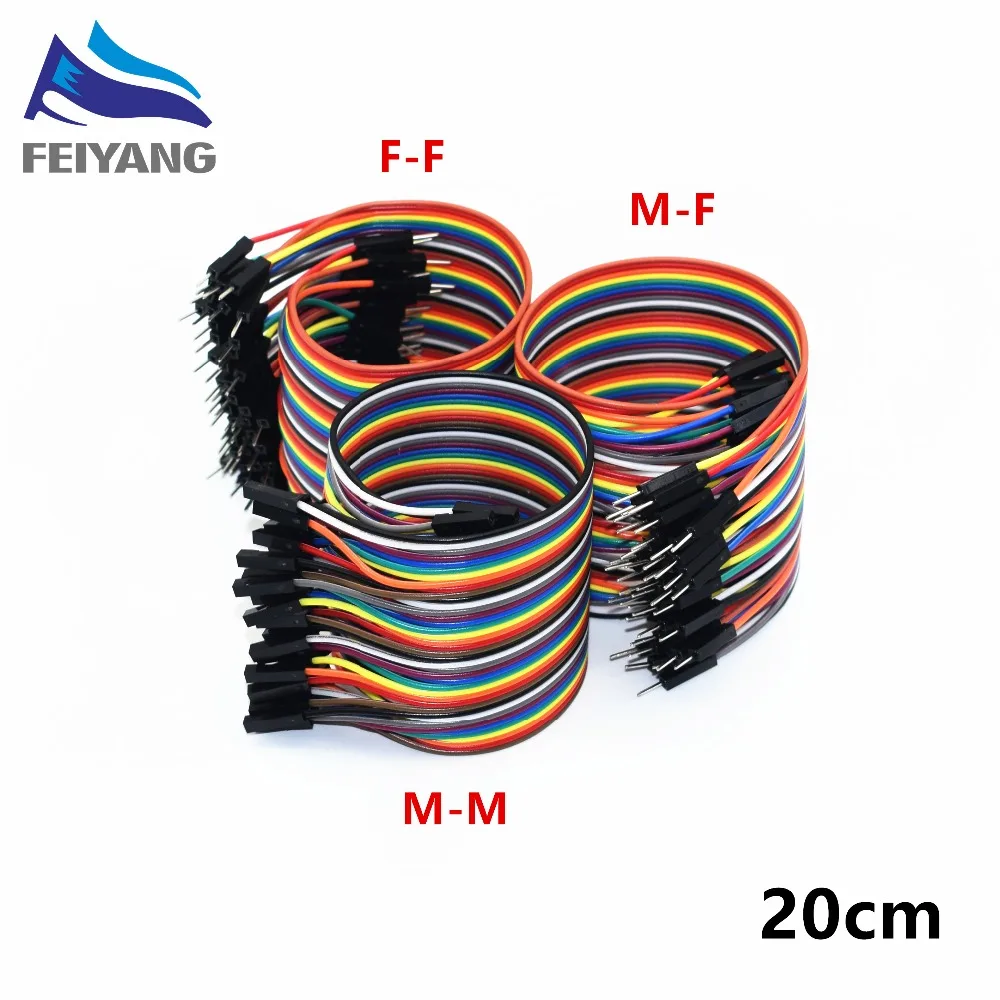 

400pcs/lot 10x40pcs Dupont Cable/Line 10cm/20cm/30cm 2.54mm Male to Male or Male to Female or Female to Female jumper wire