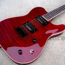 Малиновый TL электрогитара Seymour Duncan звукосниматели, винно-красный арочный клен топ, новое поступление гитара