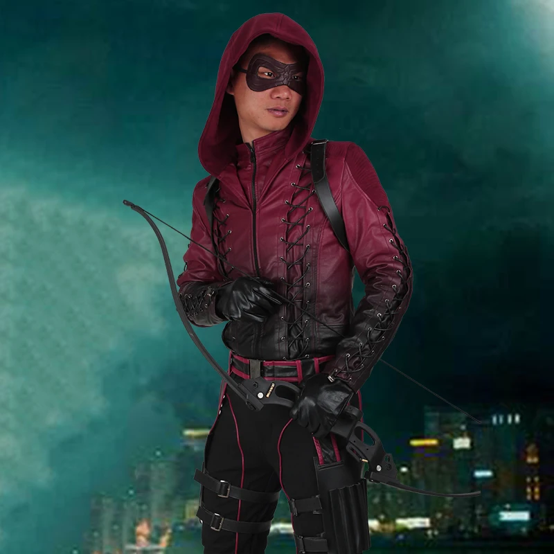 

Red Arrow Roy Harper Cosplay Costume Green Arrow Season 3 Cosplay Outfit Halloween Superhero Men Suit Party Custom Made Adult