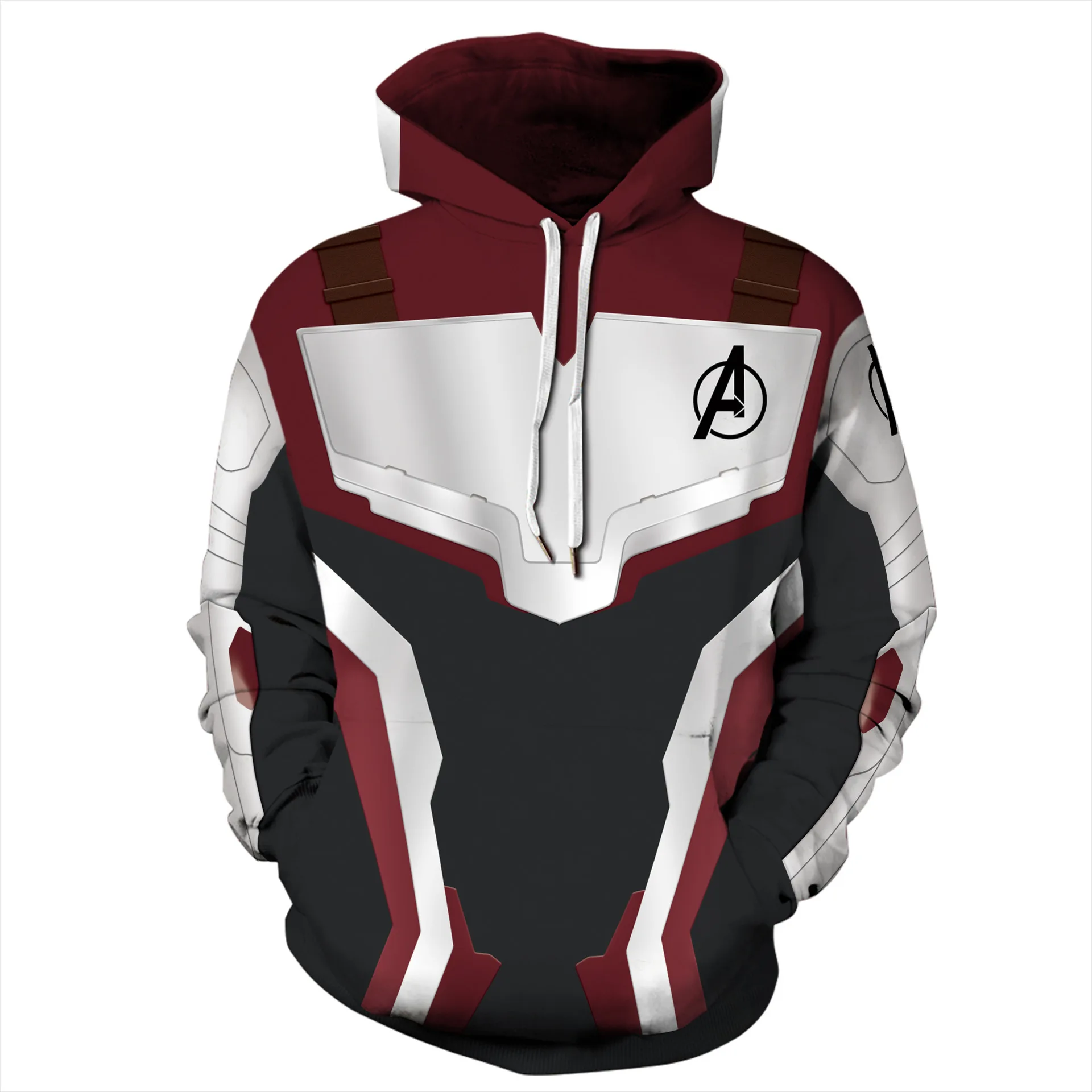

Marvel The Avengers 4 Endgame Quantum Realm Cosplay Costume Hoodies Men Hooded Avengers Zipper End Game Sweatshirt Jacket