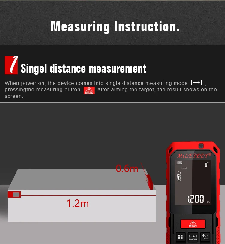 Mileseey S7 Laser rangefinder (20)