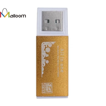 

Malloom USB 2.0 All In 1 Multi Memory Card Reader 3 Color 480 Mb/s Metal Shell Mould For T-Flash/Micro SD/Micro SDH/Mini SD