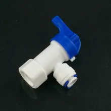 10 шт./лот шаровой кран, клапан ro клапан воды Быстрый толчок в соединении 6,35 мм-1/" внутренний очиститель резьбы systerm RO машина