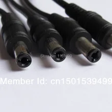 10 шт./лот 22AWG DC штекер 5,5X2,5 мм/5,5*2,5 Мужской прямой разъем мобильный разъем питания шнур с кабелем 27 см
