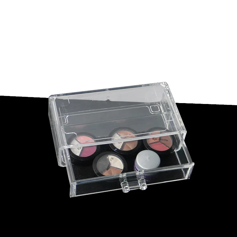 

Clear Acrylic Drawer Makeup Organizer Jewelry Storage Box Cosmetic Brush Storage Case Multifunction Cosmetic Desk Organizer Box