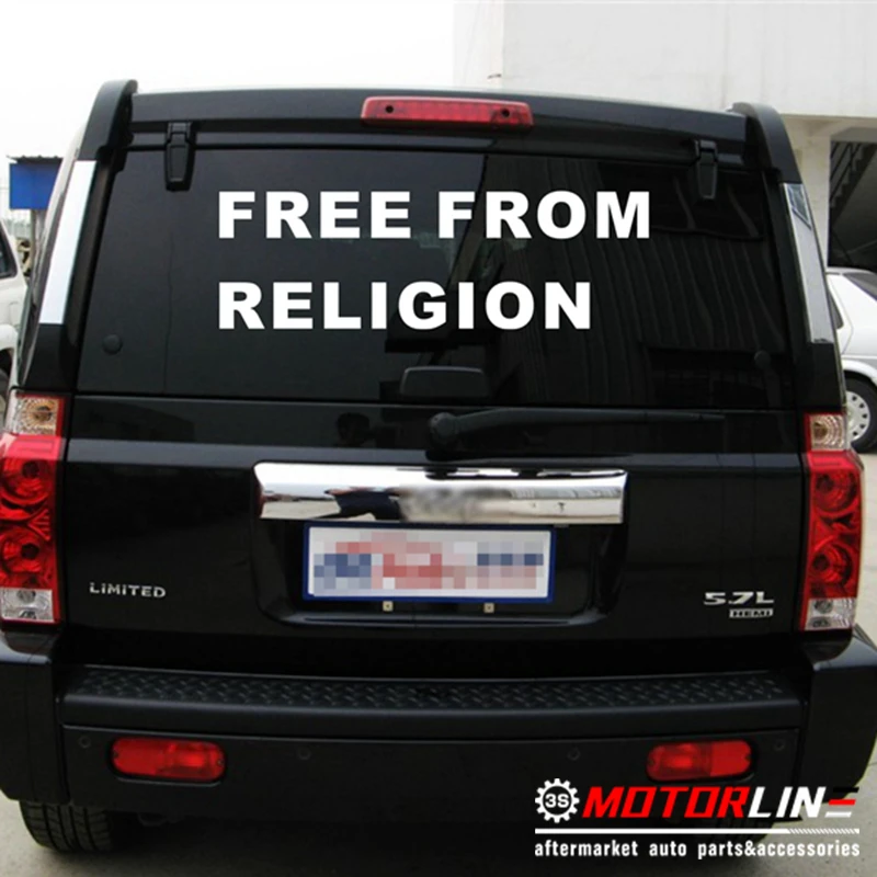 

Free From Religion Anti God Atheist Decal Sticker Car Vinyl pick size color no bkgrd