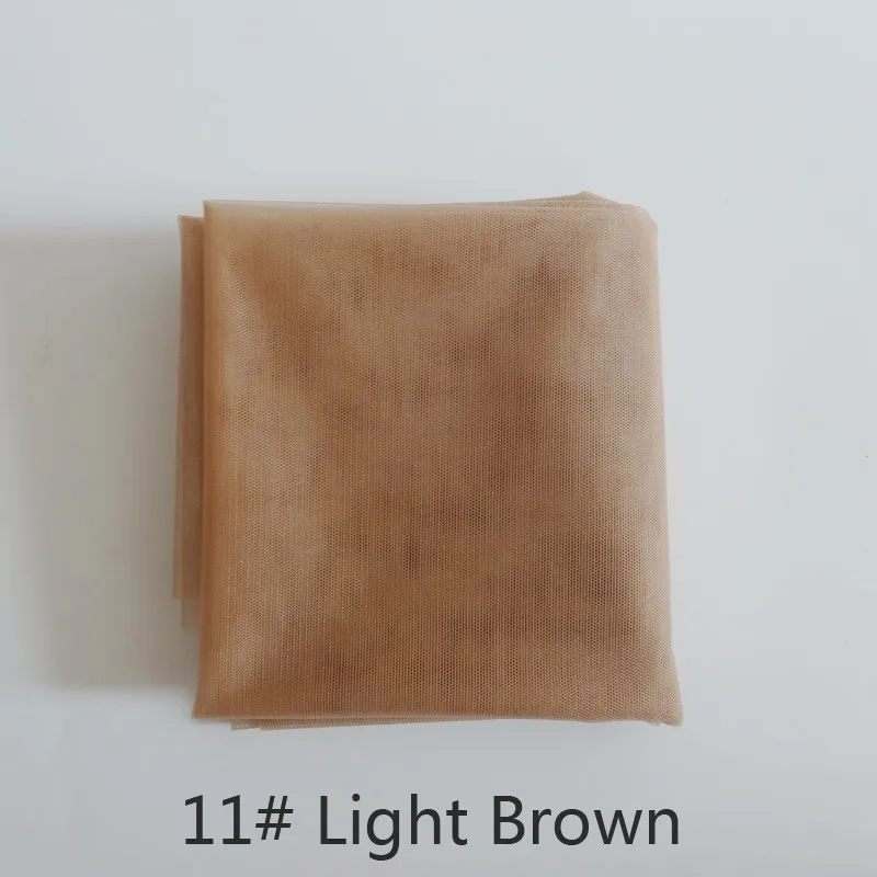 

Light Brown 1 yard 1 yard Swiss Lace Pattern Net for Making Wig Toupee Top Closure Foundation Hair Accessories Monofilament