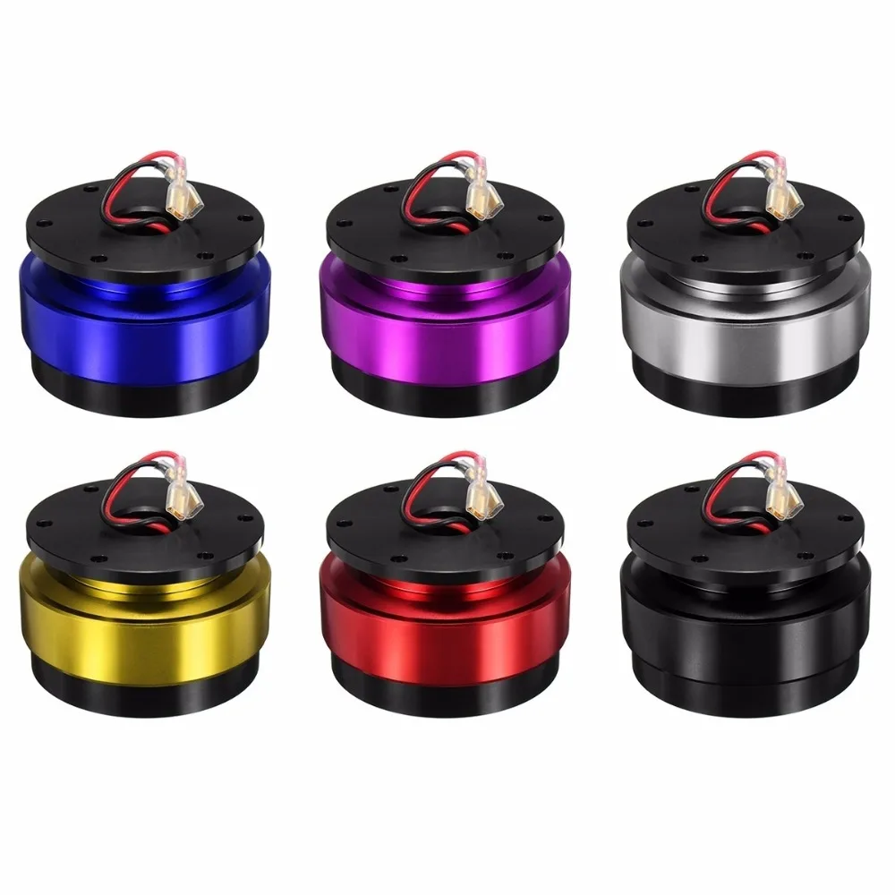 

Universal Aluminium Car Steering Wheel Quick Release HUB Adapter Snap Off Boss Kit with Screws