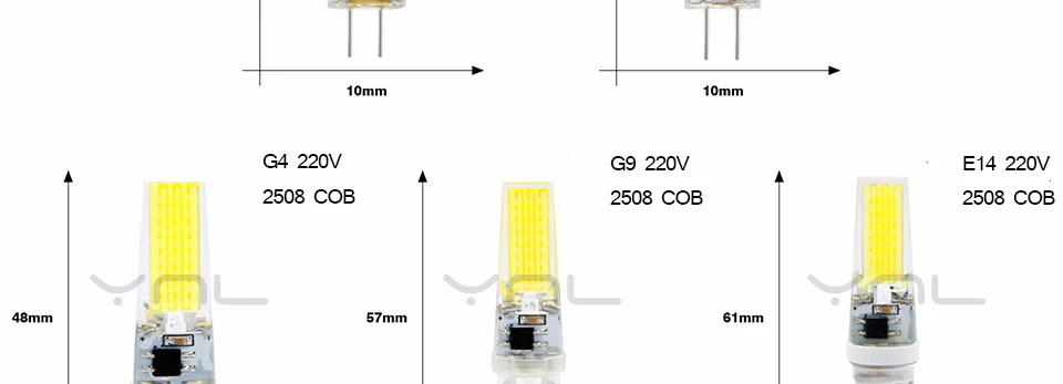 2 шт. лампада светодиодный светильник G4 G9 E14 220V AC DC 12V COB bombillas светодиодный светильник лампочки с ампулой светодиодный E14 G9 G4 COB светильник s заменить 20 Вт галогенная лампа