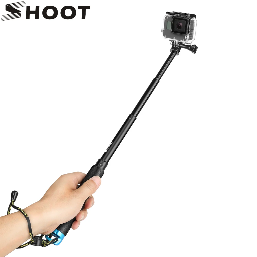 SHOOT Portable Selfie Stick Extend Monopod Mount for GoPro Hero 7 6 5