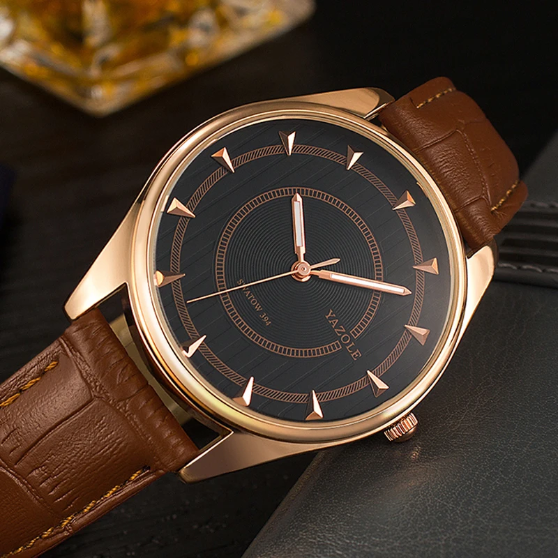 

YAZOLE 2019 Original Brand Men's Watch Fashion Casual Wrist Watch, Luminous Hands, Waterproof Quartz Watch Relogio Masculino