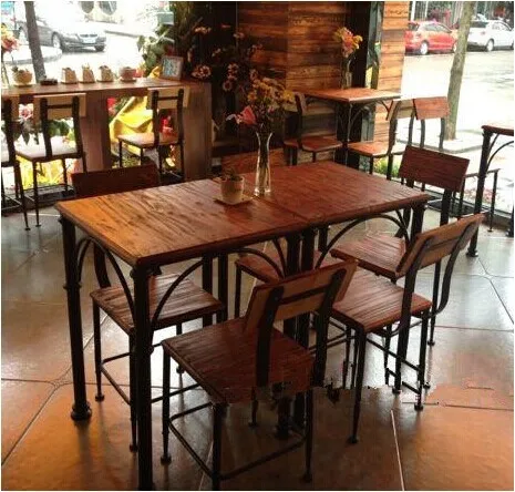 European Retro Restaurant Tables Wrought Iron Dining Table Wrought Iron Dining Table