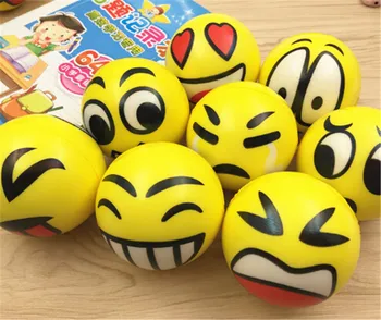 

1pcs Face Squeeze Toy Balls Anti Stress Reliever Ball Emotional Hand Wrist Exercise Stress Balls Kids Children Toys Funny