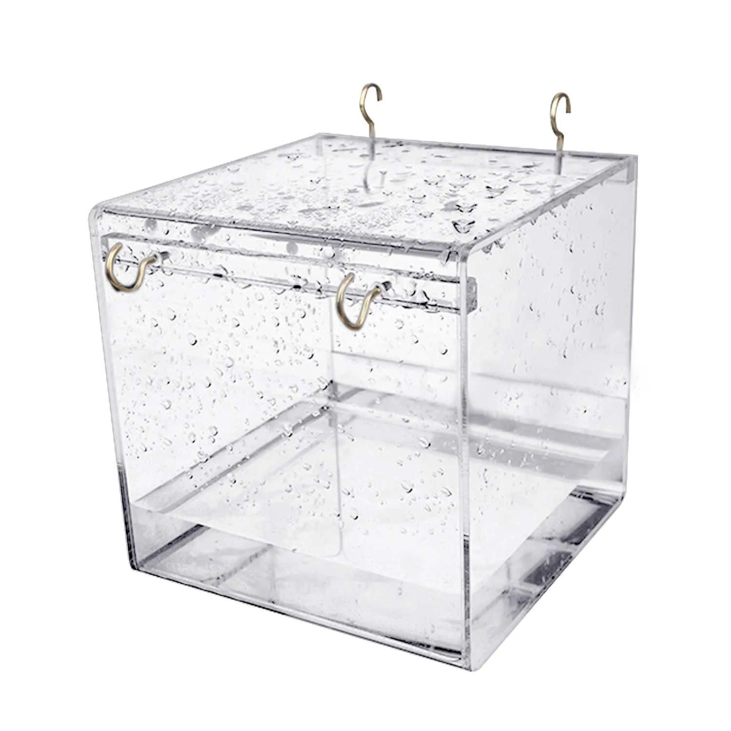Behogar 13x13x14 5 см куб ванна для птицы душ коробка чаша с крючками клетка аксессуар