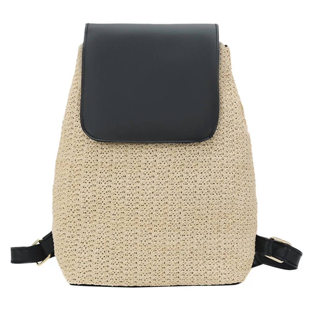 

Summer Straw Backpack shoulder bag women backpack Teenage Girl Quality School Backpacks Beach Travel Bags Books Ladies Rucksack