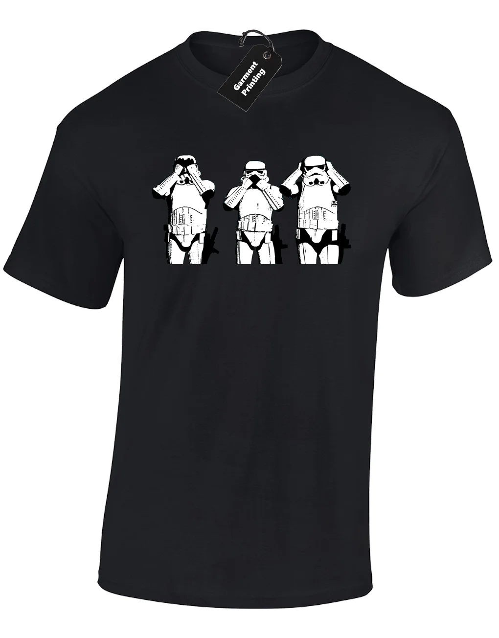 

SEE NO EVIL TROOPER MENS T-SHIRT FUNNY STORM WARS DESIGN JEDI STAR GIFT (COL) Free shipping