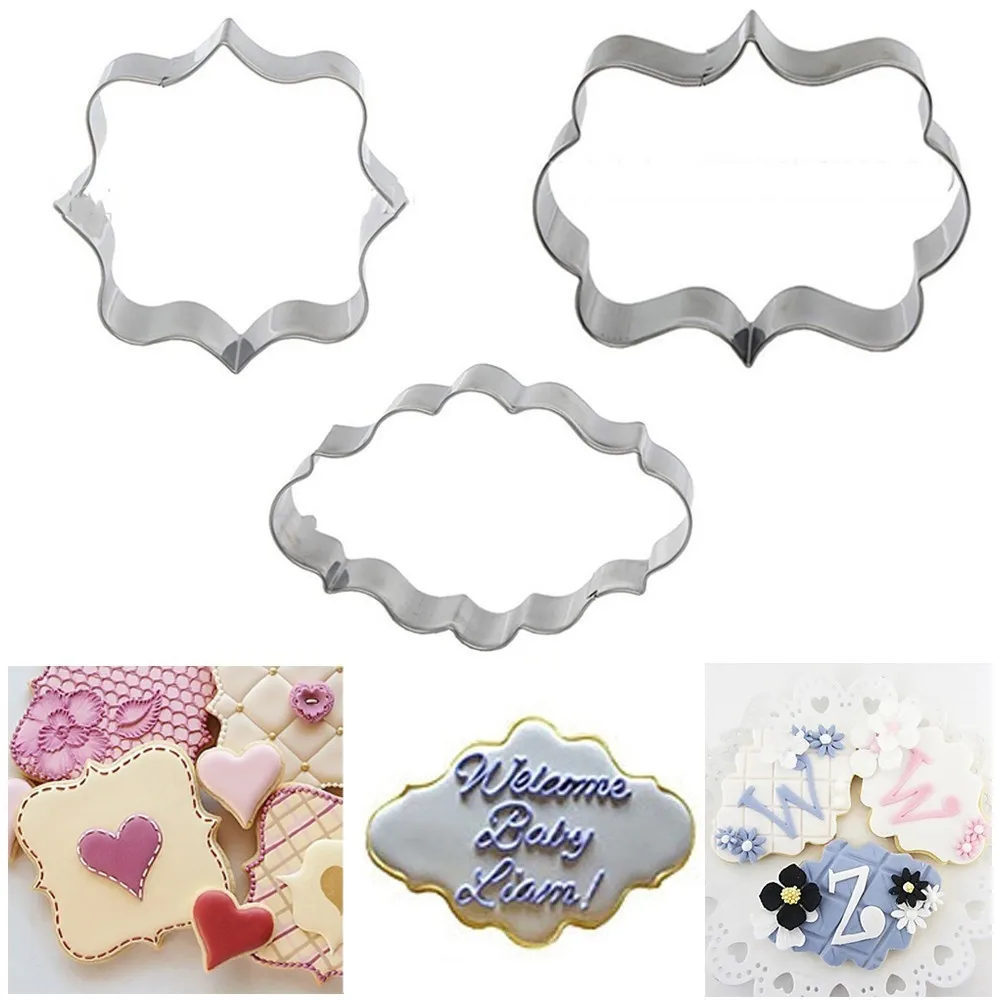 

3Pcs Cake Tool Mold Mould Pastry Fondant Cookies Cutter Decorating Sugarcraft Pastry Baking Cutter Fondant Decorating 3.27