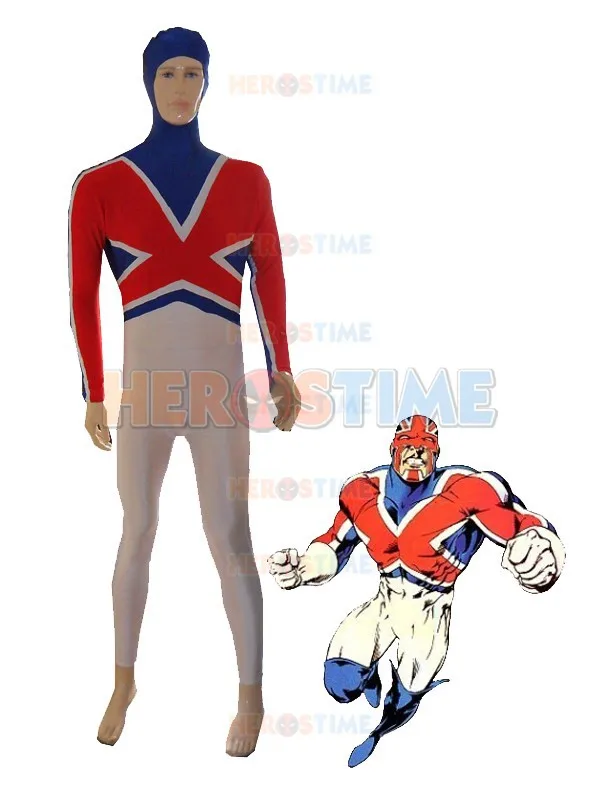 Captain Britain Costume Spandex Halloween Cosplay Captain Britain ...