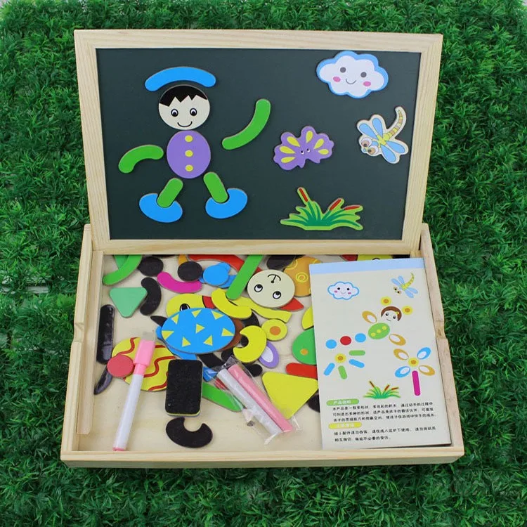 Креативные детские обучения и обучающая игрушка доска для рисования для детей игрушка для рисования головоломки деревянные игрушечные
