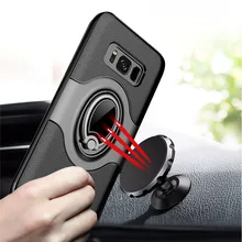 

Case For Samsung S7 Edge Note8 Note9 A8 Finger Ring Back Cover For Samsung S8 Plus Car Magnetic Holder Case S9 Plus J5 J3 J7