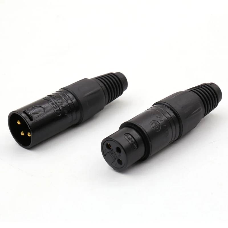 4 шт. Neutrik XLR разъем 3 полюсный кабеля для аудио кабеля|female plug|male female plugneutrik xlr plugs |