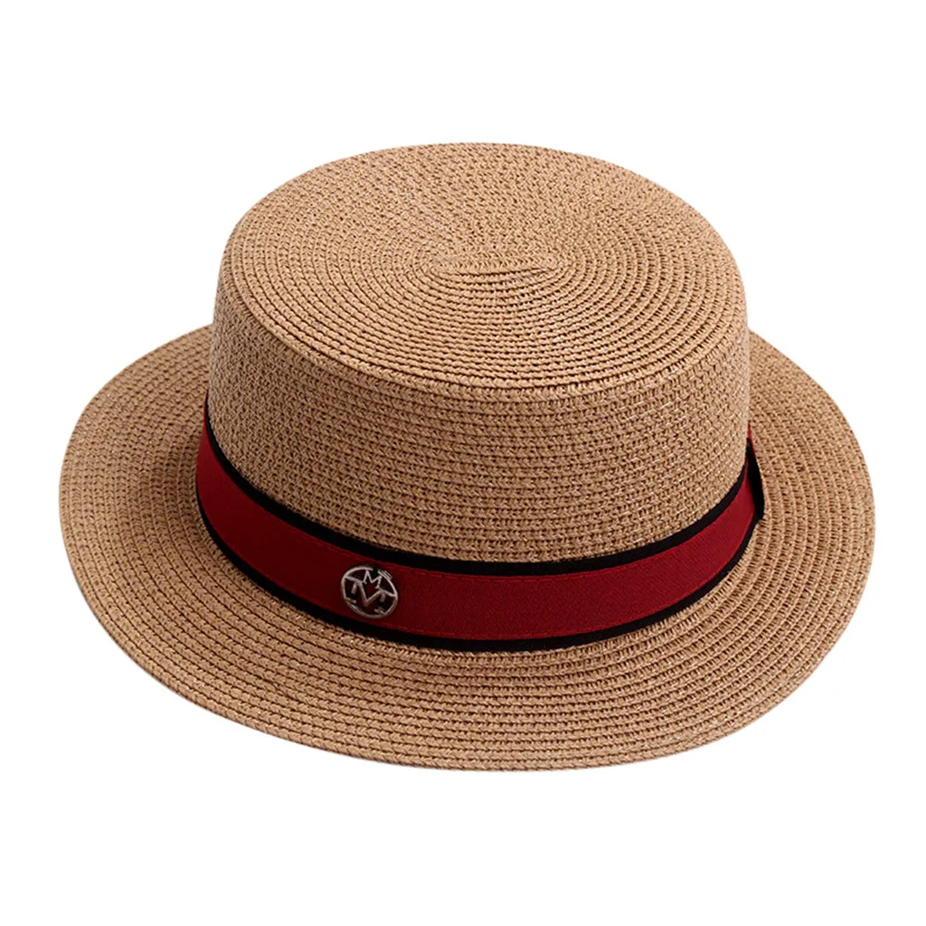 Новинка, летняя соломенная шляпа, Женская Солнцезащитная шляпа, плоская подошва, Пляжная, праздничная, складная, мужская, солнцезащитная, модная, для путешествий, Vsior, шапки# P3 - Цвет: Хаки