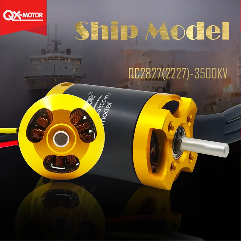 Новинка QC2827 3500KV бесщеточный двигатель для радиоуправляемых гоночных