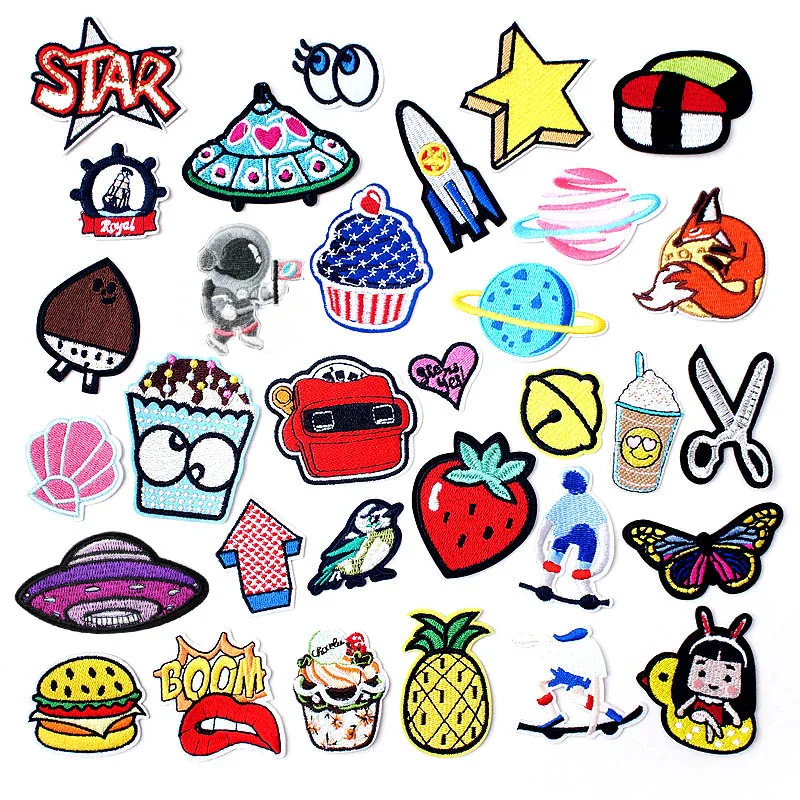

Small bell Machine Arrow Pineapple Drinks Patch Badges Embroidered Applique Sewing Clothes Stickers Garment Apparel Accessories
