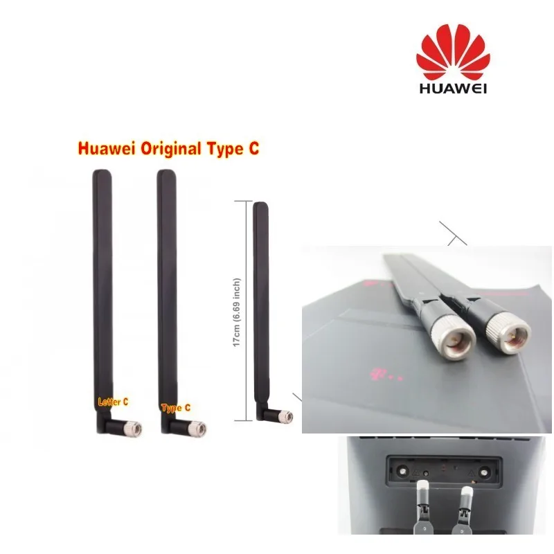 HUAWEI 4G LTE внешняя 2х антенна для B525 SMA C-type черный