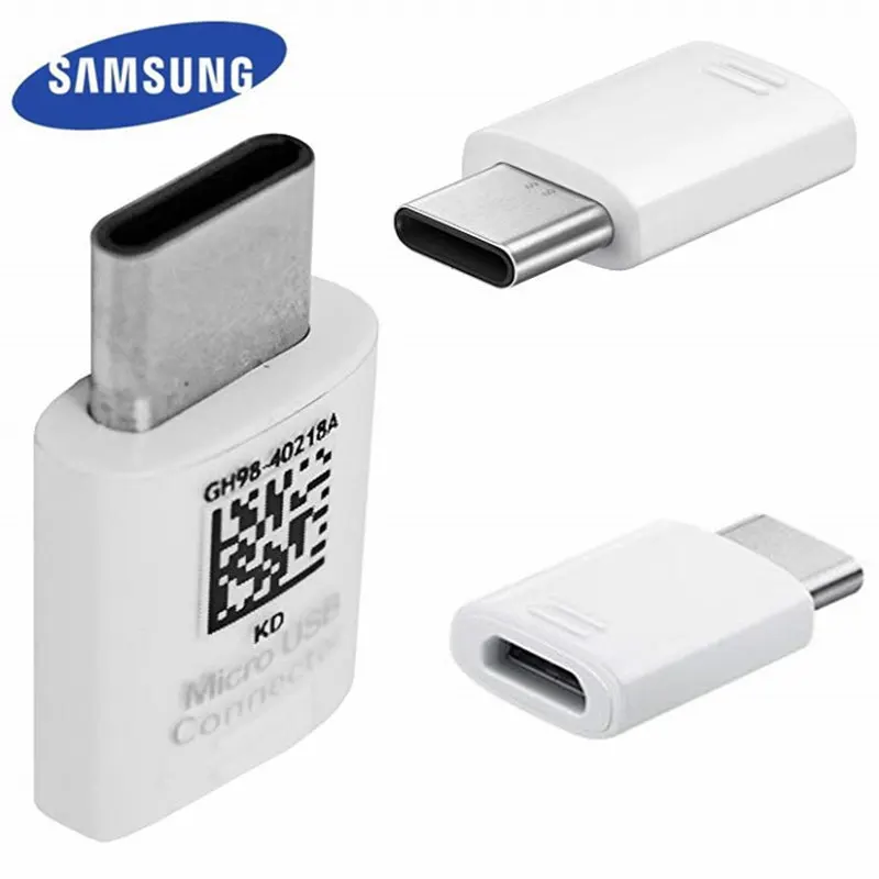 

Original Samsung USB Type C Adapter Micro USB Connector Type-C Converter Fast charger Cable For s10 S8 S9 PLUS Note 8 9 a8s a9s
