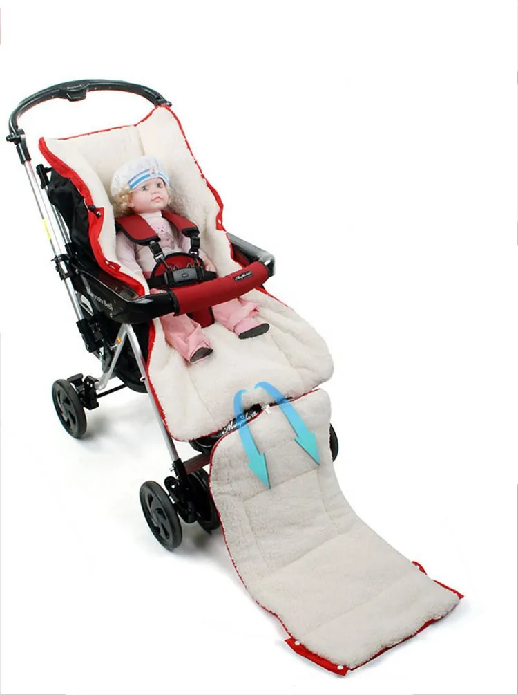 Горячие Sale1 Pc теплый Конверт для новорожденных Детские коляски флис спальный мешок Footmuff мешок для коляски TRQ0335