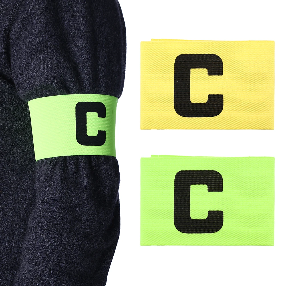 Green Yellow Professional Football fluorescent Captain Armband Competition Soccer Arm Band