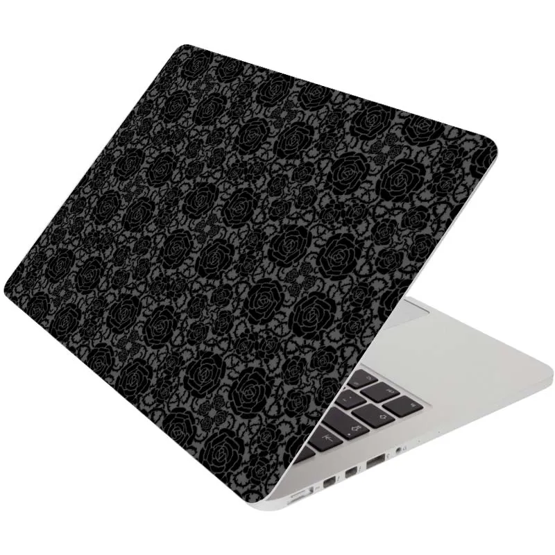 Black Rose Flower Laptop Sticker for font b Apple b font font b Macbook b font