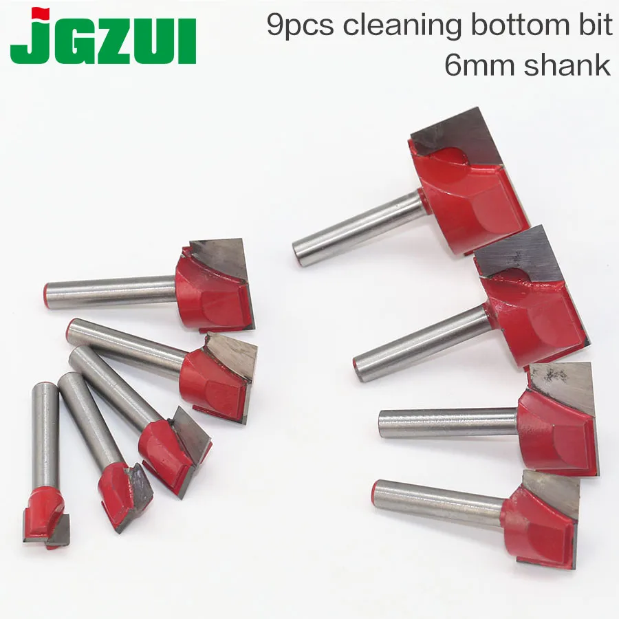 9pc CNC carbide end mill tool 3D woodworking