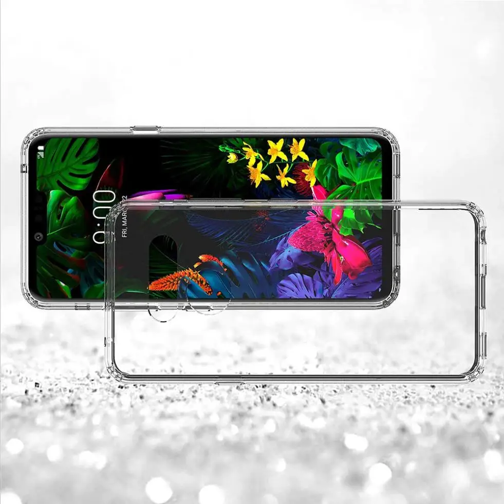 Тонкий прозрачный чехол для LG V50 V40 мягкая задняя крышка из ТПУ и силикона|Бамперы|