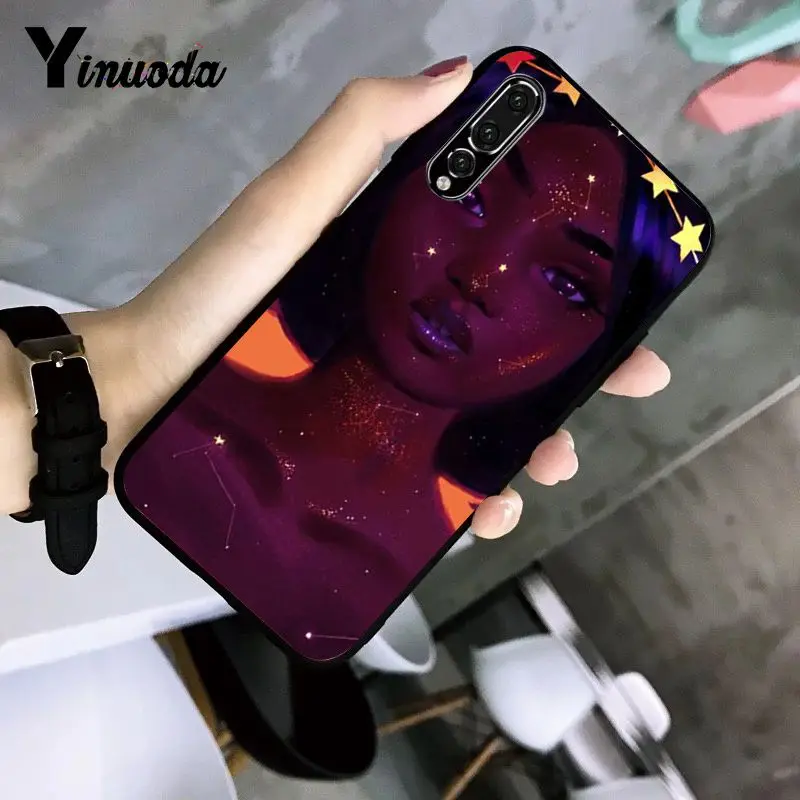 Чехол для телефона Yinuoda MELANIN POPPIN Black Girl с рисунком Huawei P9 P10 Plus Mate9 10 Mate10 Lite P20 Pro Honor10