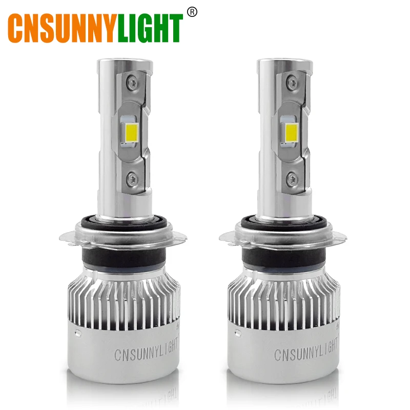 

CNSUNNYLIGHT H7 H4 H11 H1 H13 H3 9005 9006 9007 9012 880 LED Car Headlight Bulbs 40W 7120LM/pair 5500K Auto Headlamp 12V 24V
