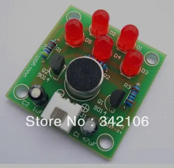 

Free Shipping!!! 5pcs Electronic production DIY kit electronic melody voice LED lights