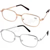 Fashion Metal Anti-fatigue Reading Glasses +1.0 1.5 2.0 2.5 3.0 3.5 4.0 Diopter ► Photo 1/6