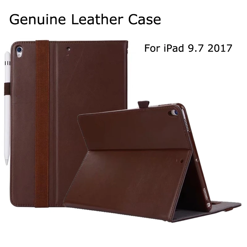 Чехол для iPad 9 7 2017 чехол из натуральной кожи дюймов 2017|case for ipad|strap casefor ipad |