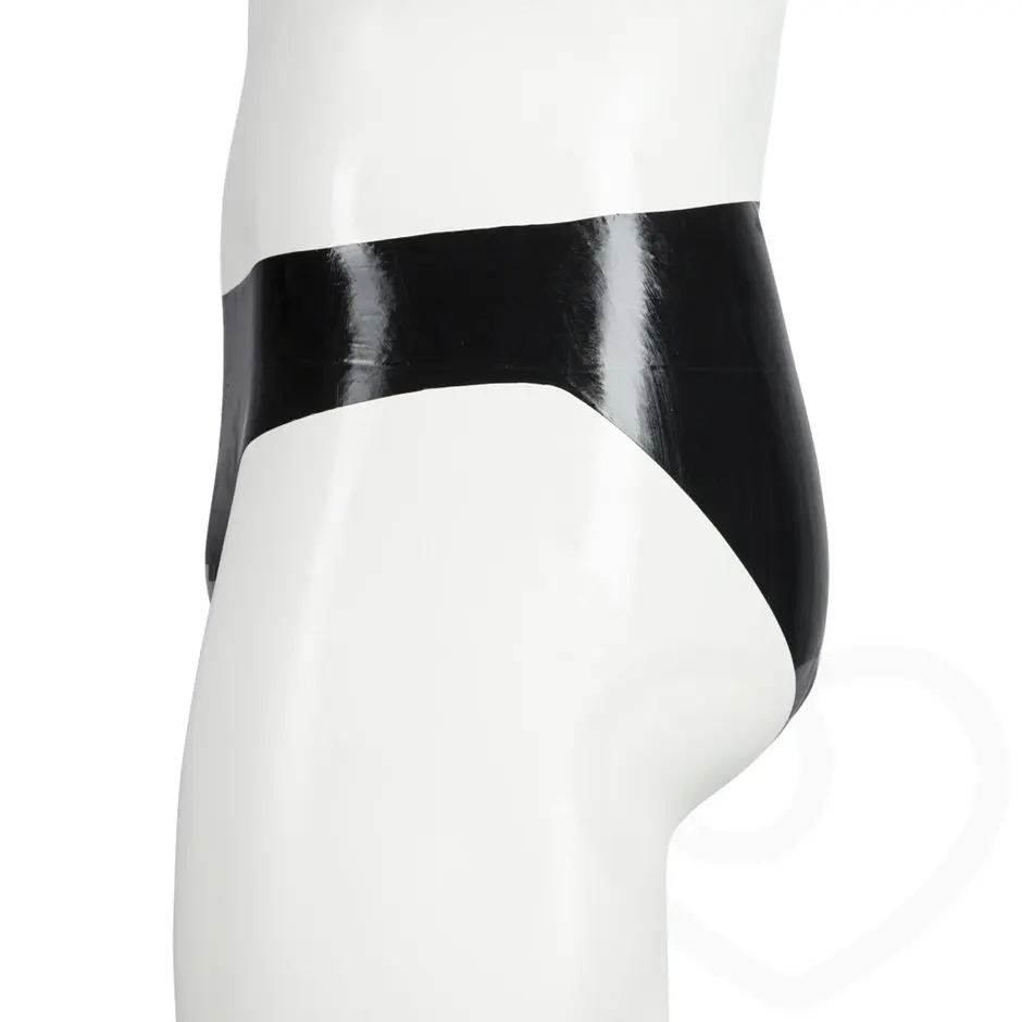 Sexy-Black-Latex-Mens-Latex-Panties-Rubber-Briefs-Open-Front-Latex-Pants-Any-Color-Available