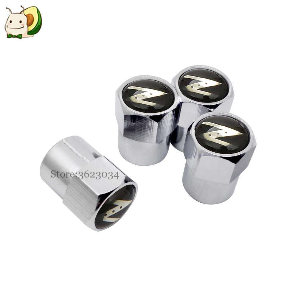 

Tire Valves Caps Air Stem Cover Dustproof Z Logo for Nissan Tiida Almera Altima BlueBird 350-Z Auto Styling