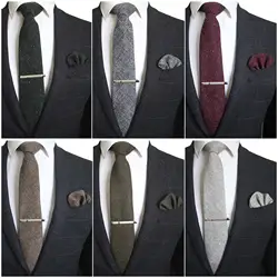 8 см Мода ретро деловые галстуки Для мужчин платок шерсть высокого качества платье в деловом стиле Галстуки карманное квадратное Полотенце