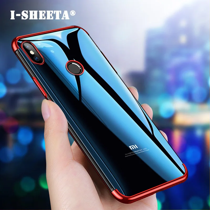 Ударопрочный ультра тонкий гальванический чехол для Xiaomi Mi 8 Lite 9 SE Play покрытие