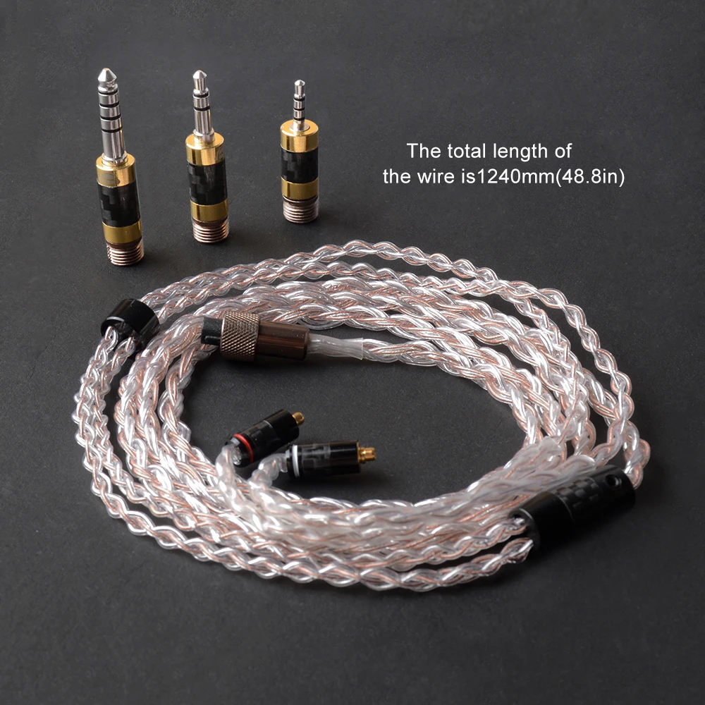Обновленный MMCX кабель для Shure SE215 SE425 SE535 SE846 UE900 гарнитура наушников 2 5 мм 4 Баланс 3