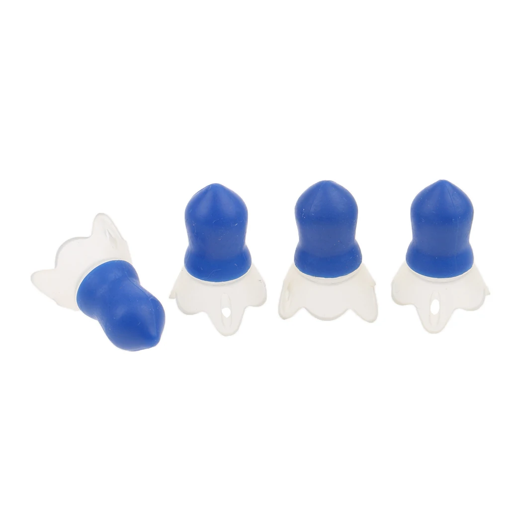 2 Pairs Reusable Soft Silicone Earplugs Ear Care Tools for Airplane Air Pressure Reducing