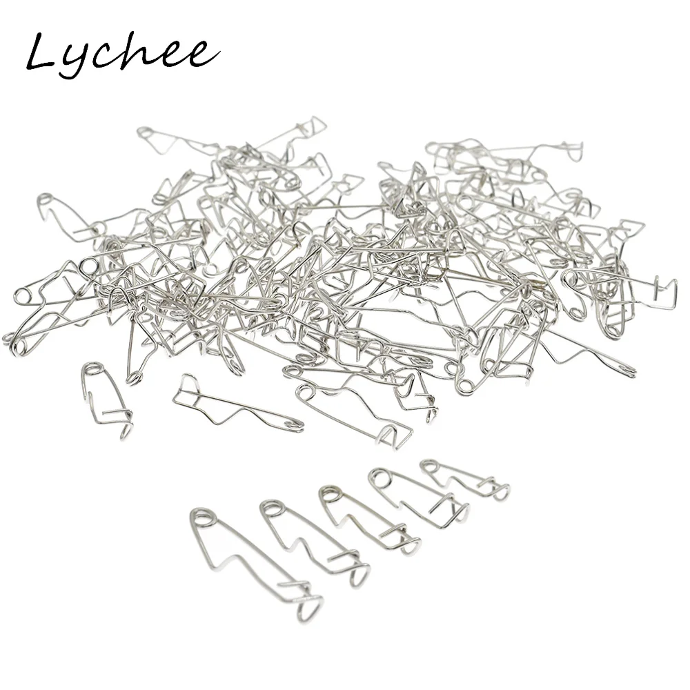 Lychee 100 шт. Новое поступление железные изогнутые безопасные булавки DIY ручной работы для шитья рукоделия булавки инструменты аксессуары