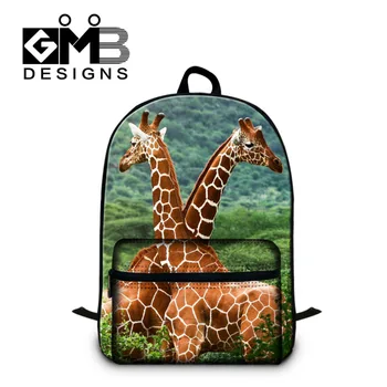 

Dispalang Animal Print Women Mens Laptop Backpacks Giraffe Kids School Bags for Teenagers Female 3D Travel Bag Student Rucksack